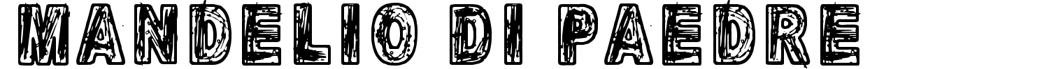 Mandelio Di Paedre Font preview