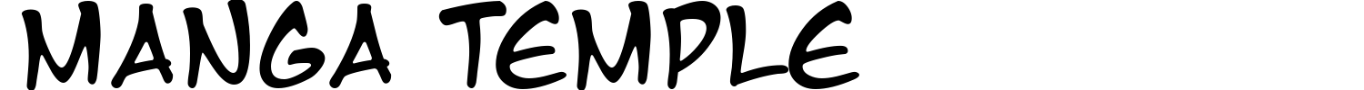 Manga Temple Font preview