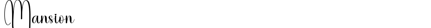Mansion Font preview