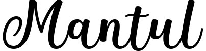 Mantul Font preview