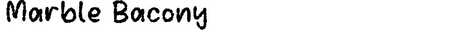 Marble Bacony Font preview