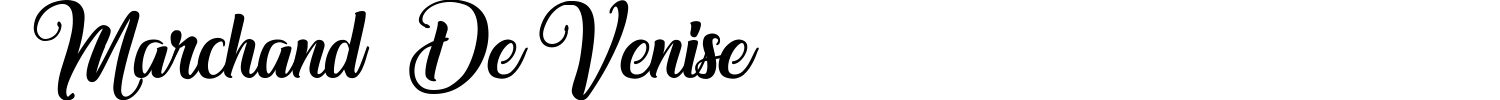 Marchand De Venise Font preview