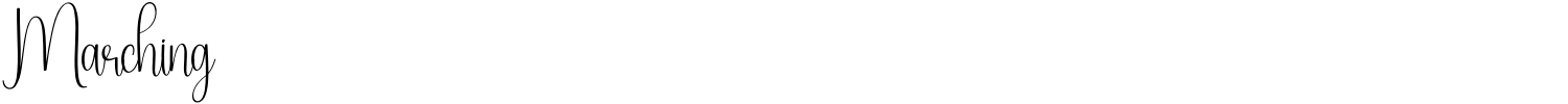 Marching Font preview