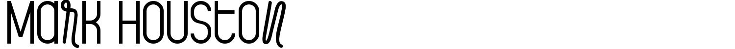 Mark Houston Font preview