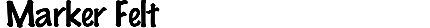 Marker Felt Font preview