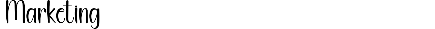 Marketing Font preview