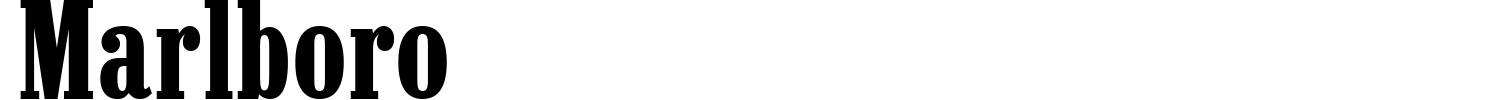 Marlboro Font preview