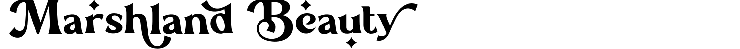 Marshland Beauty Font preview