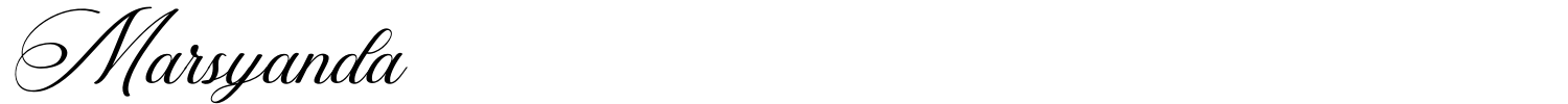 Marsyanda Font preview