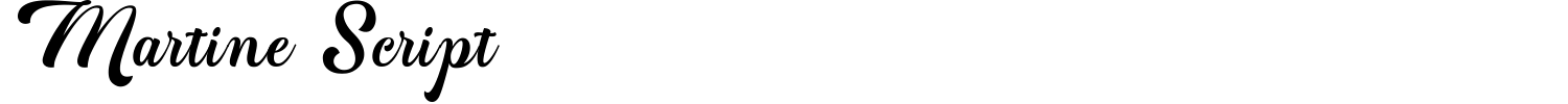 Martine Script Font preview