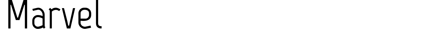 Marvel Font preview