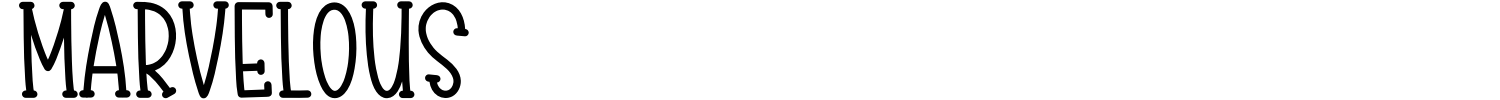 Marvelous Font preview