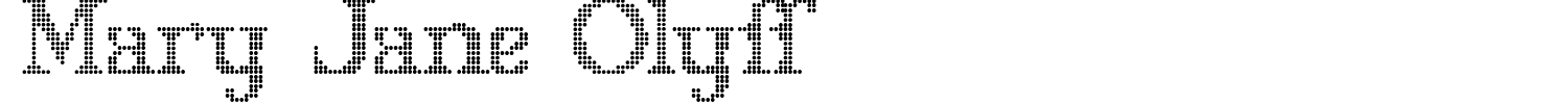 Mary Jane Olyff Font preview