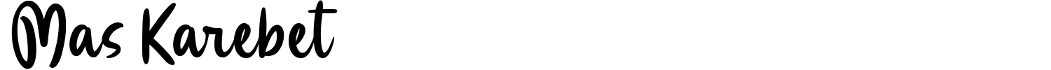 Mas Karebet Font preview