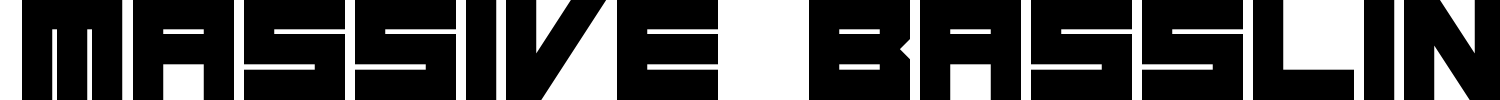 Massive Bassline Font preview