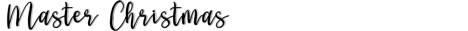 Master Christmas Font preview