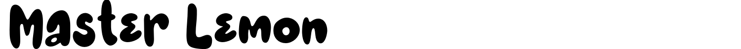 Master Lemon Font preview