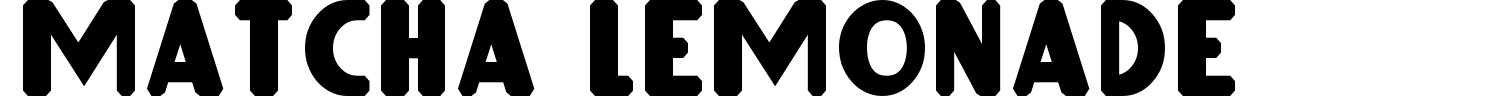 Matcha Lemonade Font preview