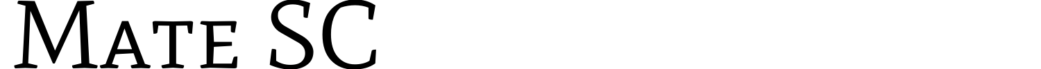 Mate SC Font preview