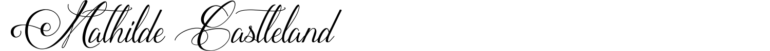 Mathilde Castleland Font preview