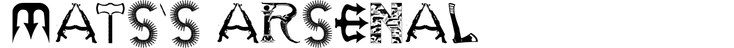 Mats's Arsenal Font preview