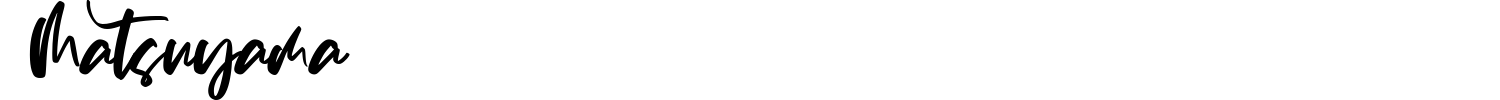 Matsuyama Font preview