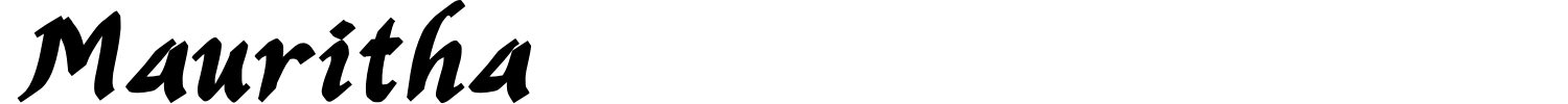 Mauritha Font preview