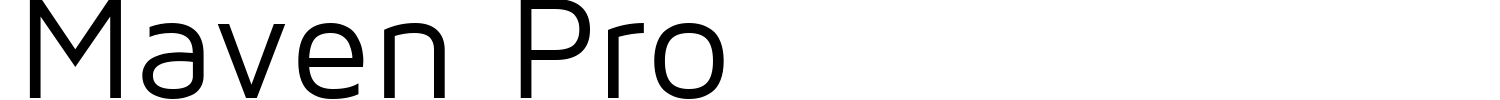 Maven Pro Font preview