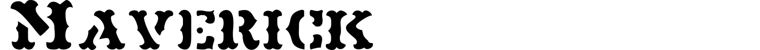 Maverick Font preview