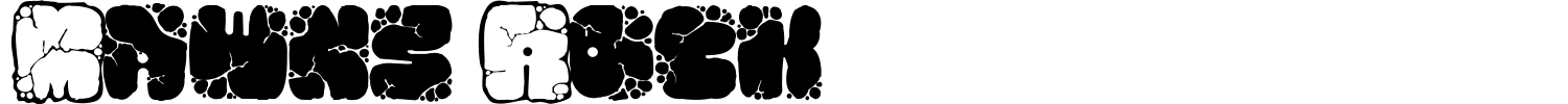 Mawns Rock Font preview