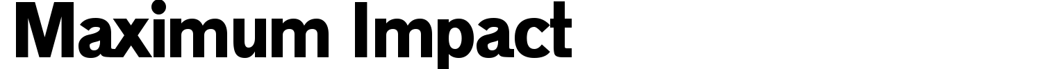 Maximum Impact Font preview