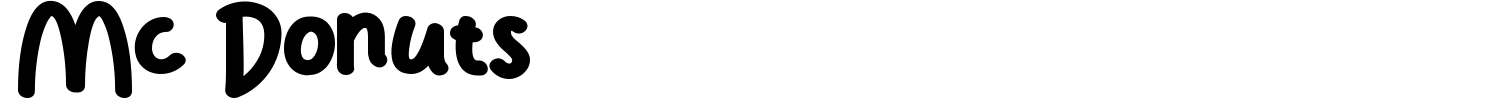 Mc Donuts Font preview