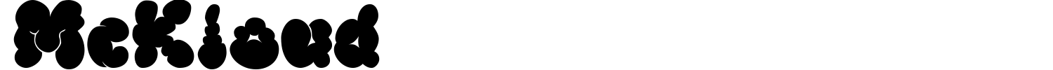 McKloud Font preview