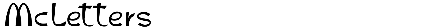 McLetters Font preview