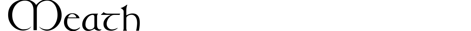 Meath Font preview