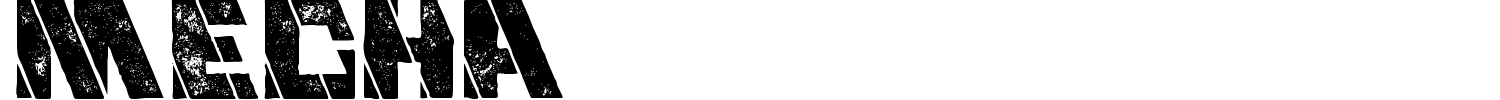 Mecha Font preview