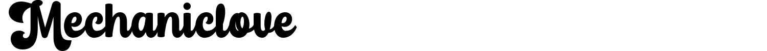 Mechaniclove Font preview