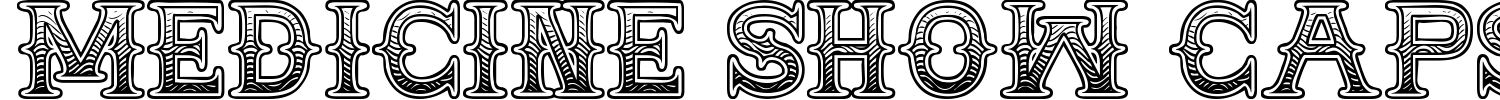 Medicine Show Caps Font preview