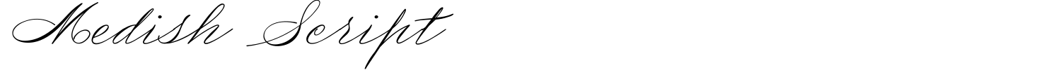 Medish Script Font preview