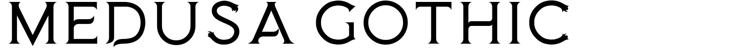 Medusa Gothic Font preview