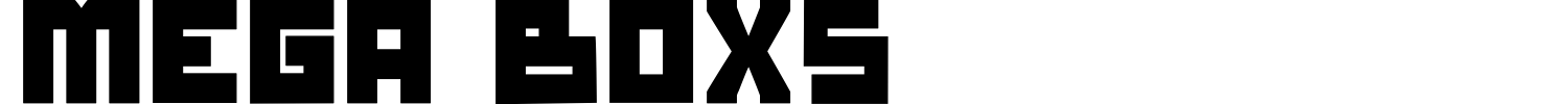 Mega Boxs Font preview