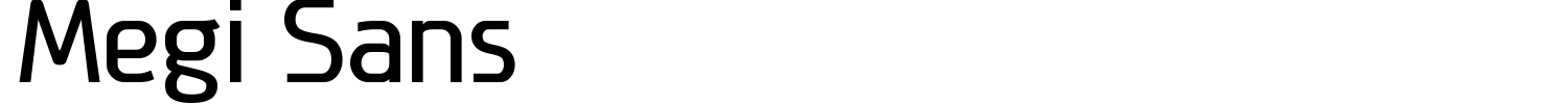 Megi Sans Font preview