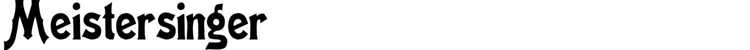 Meistersinger Font preview