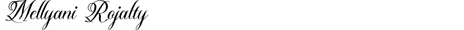 Mellyani Rojalty Font preview