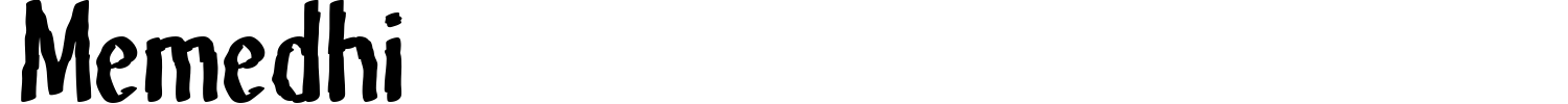 Memedhi Font preview