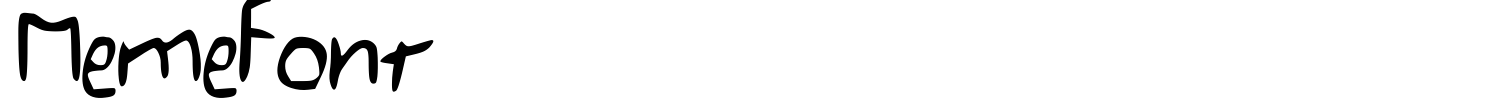 MemeFont Font preview