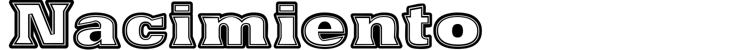 Nacimiento Font preview