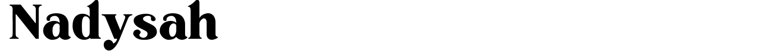Nadysah Font preview