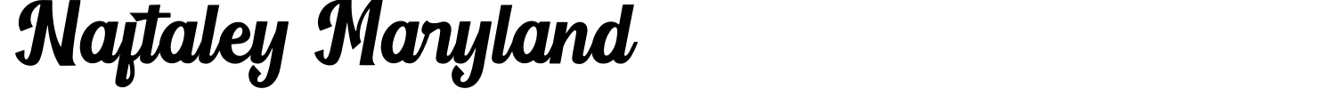 Naftaley Maryland Font preview