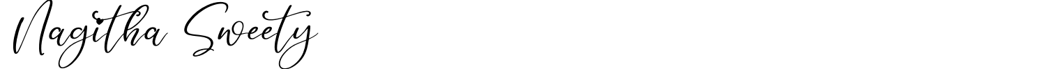 Nagitha Sweety Font preview